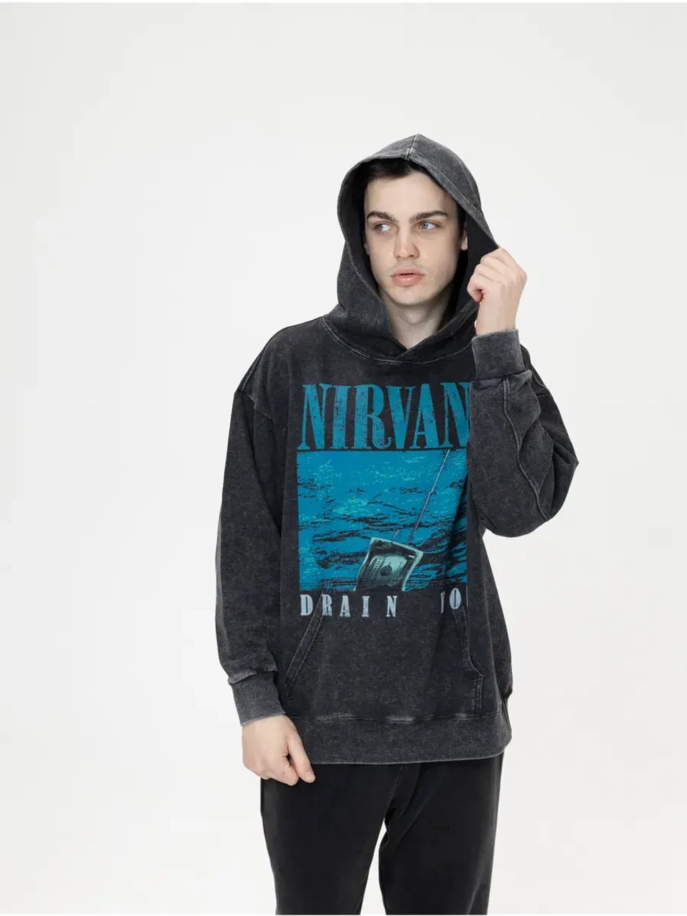 Худи PARABOLA Nirvana оверсайз варенка для мужчин и женщин