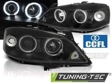 Передние фары Angel Eyes для Opel Astra G (97-04) CCFL Black