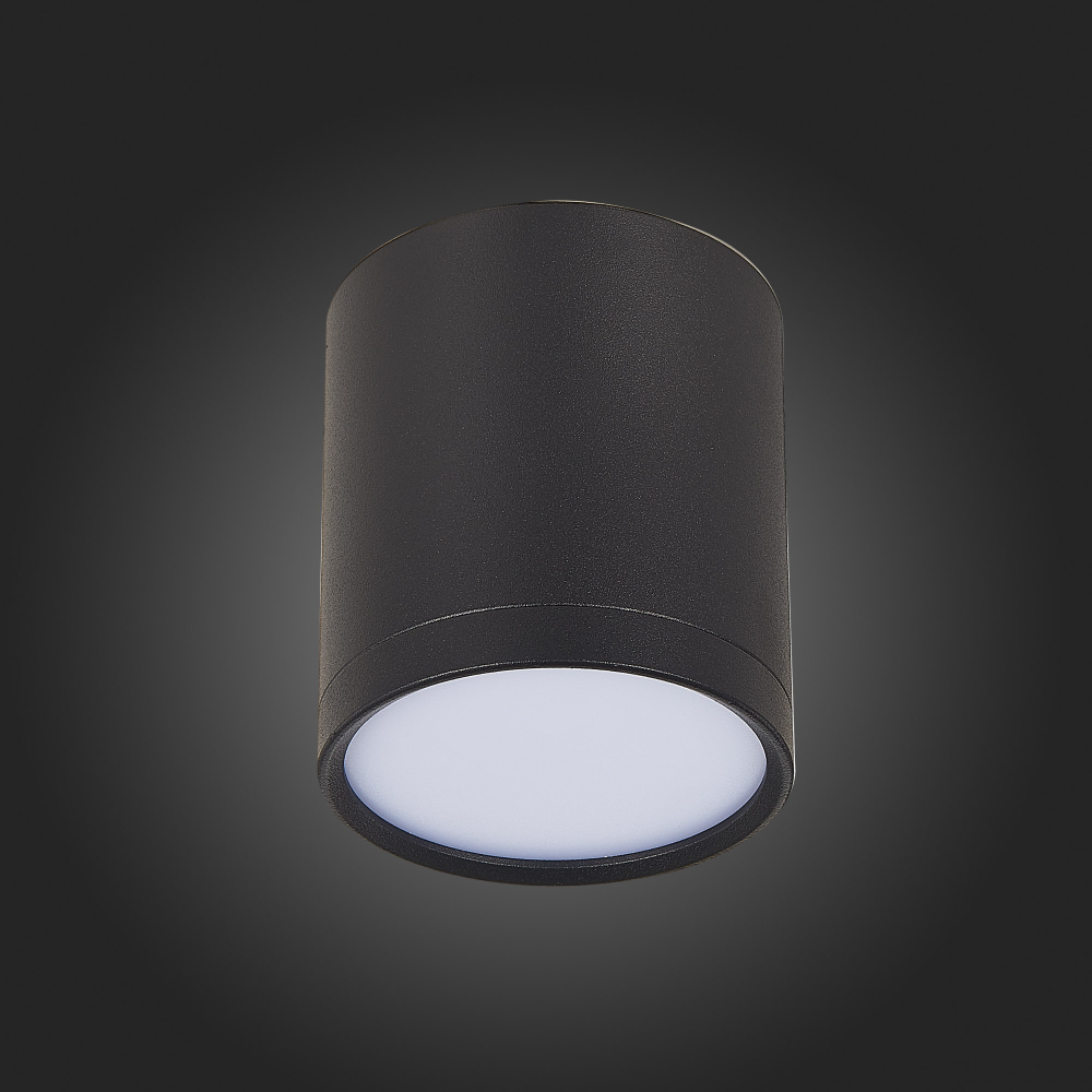 ST113.442.05 Светильник потолочный Черный LED 1*5W 4000K 390Lm Ra&gt;90 120° IP20 D68xH75 170-240V Накладные светильники