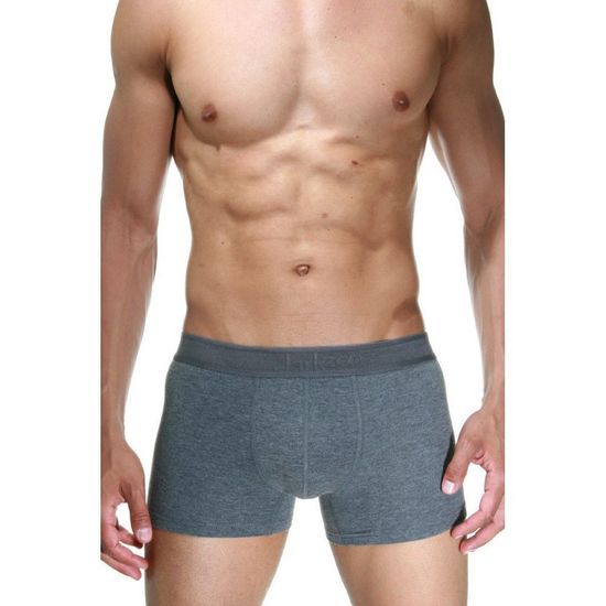 Набор мужских трусов боксеров 3в1 (светло-серые, светло-серые с принтом, темно-серые) DARKZONE DZN9008