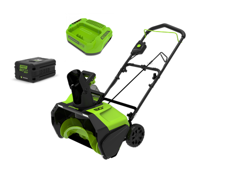 Аккумуляторный снегоуборщик GreenWorks 60V, 51 см, бесщеточный, c 1хАКБ 4АЧ и ЗУ