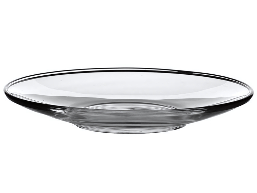 Блюдце стеклянное Гламур 13см