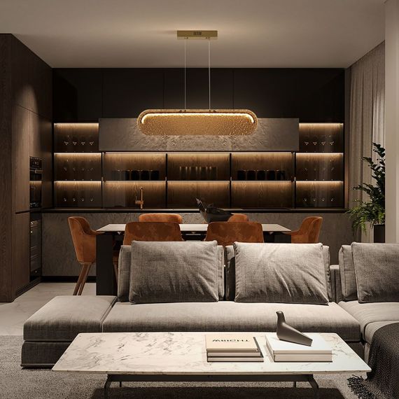 Подвесной светодиодный светильник Freya Eclat FR6182PL-L18BS