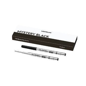 Шариковые стержни Montblanc 2 шт черные Mystery Black M (128211)