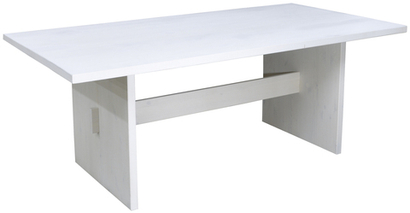 Обеденный стол "Гамбург" 200 см из массива сосны, белый