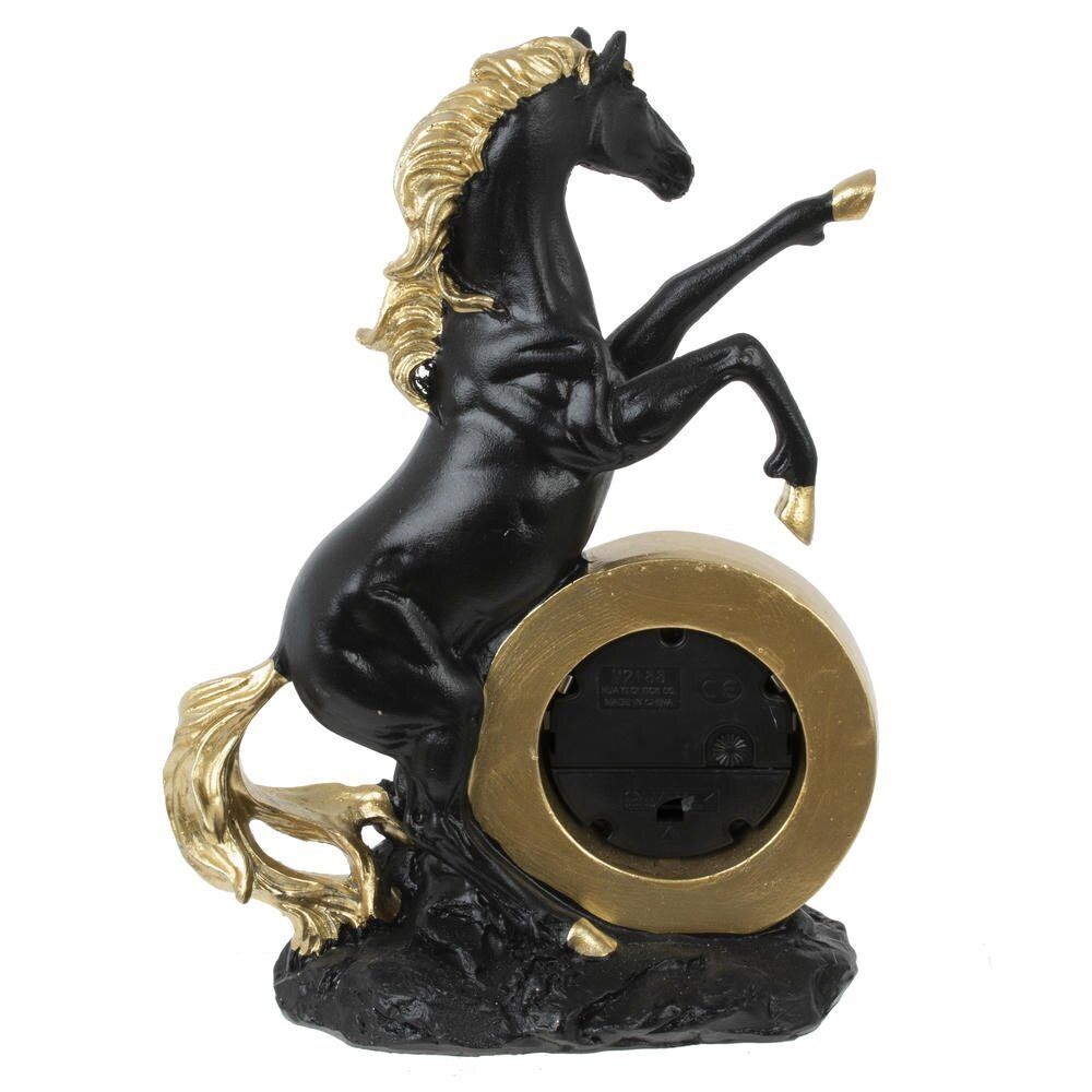 GAEM Фигурка декоративная "Лошадь" с часами (AAAx1 н/п), L16 W7,5 H23 см