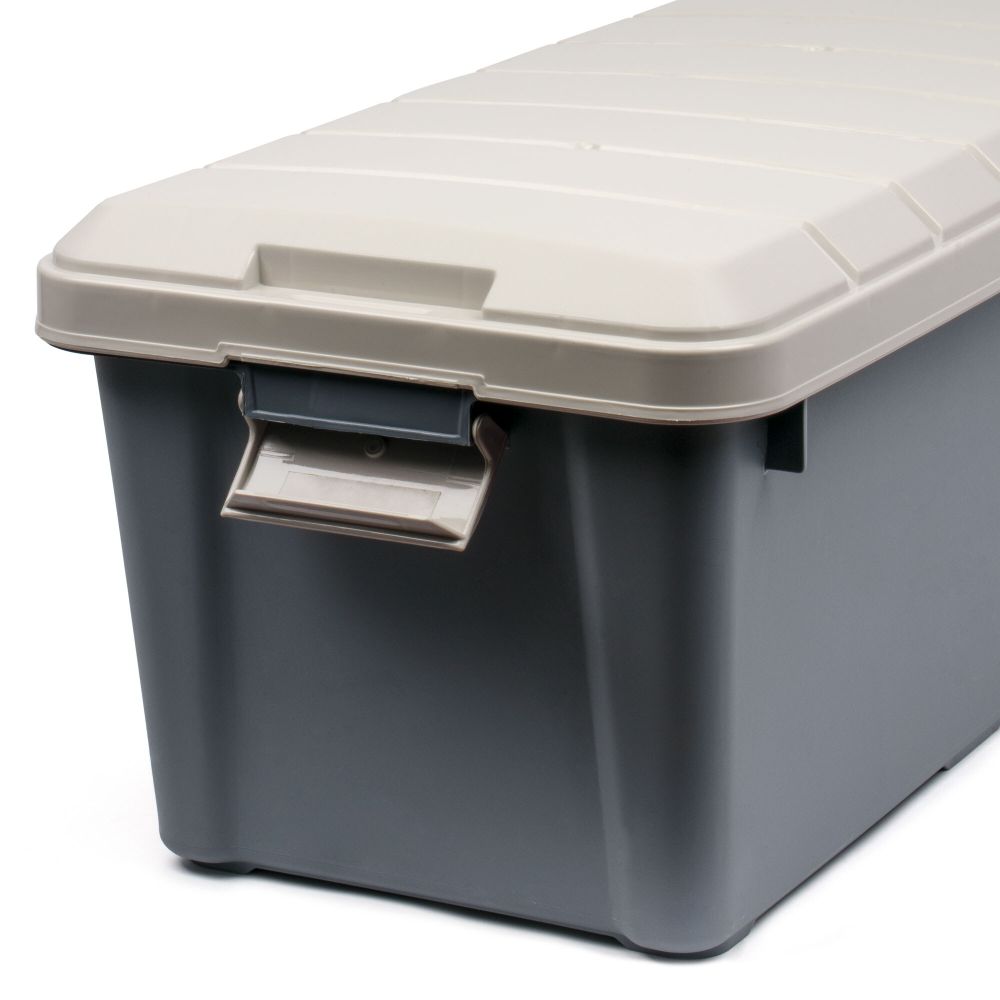 Ящик многофункц. особопрочный СЛЕДОПЫТ Expedition Box, 50 л, 700х360х320 мм, цв. графит/бежевый/3/