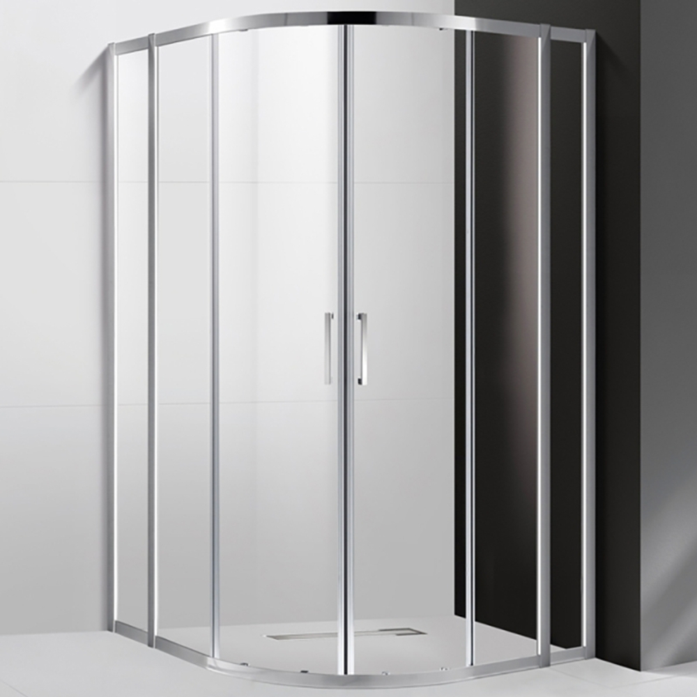 Душевой уголок Cezares Molveno R-22 110х110 MOLVENO-R-22-90+20-C-Cr-IV профиль Хром стекло прозрачное