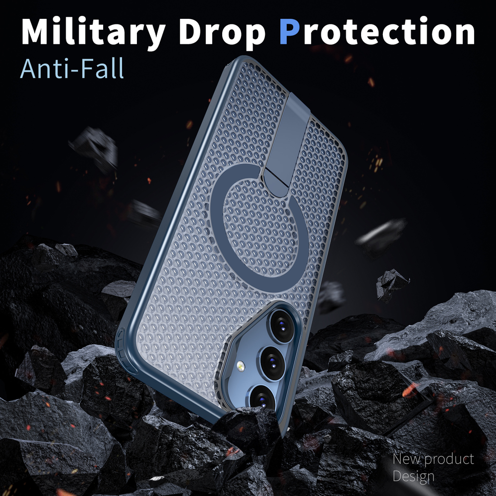 Прозрачный чехол Mesh Pro Magnetic Case для Samsung Galaxy S24 FE