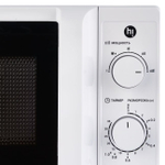 Микроволновая печь Hi M020W05, 20 л, 700 Вт, авто программы, поворотное упр, таймер, белая