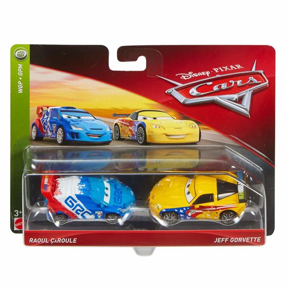Автомобиль Disney Cars Character Jeff Gorvette &amp; Raoul Toy Vehicle 3