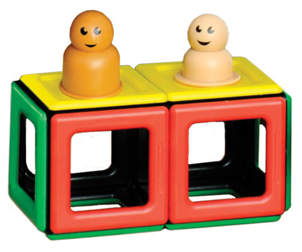 Набор Полидрон Магнитный "Конструируем транспорт" с дополнительным комплектом колес Расширенный