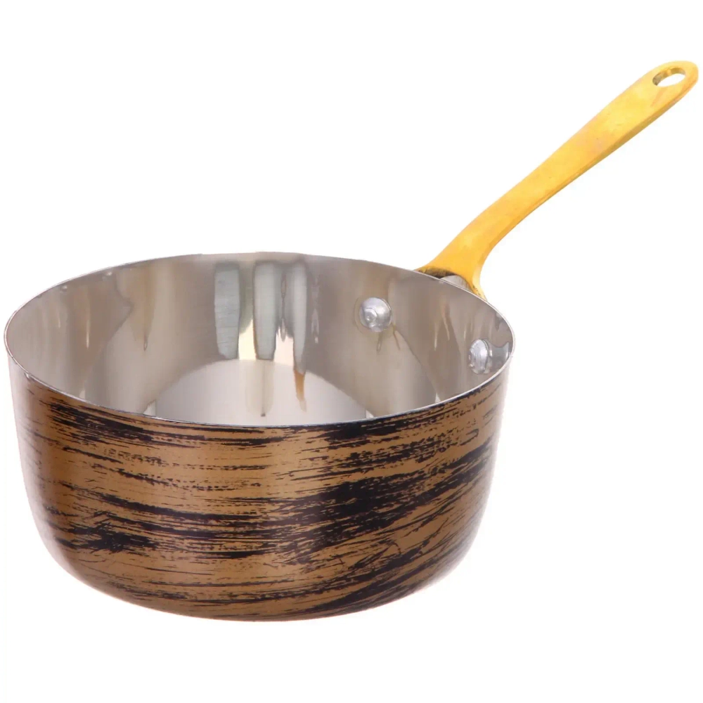 Ковш из нержавеющей стали для соуса 0,3л 12см цвет Антик