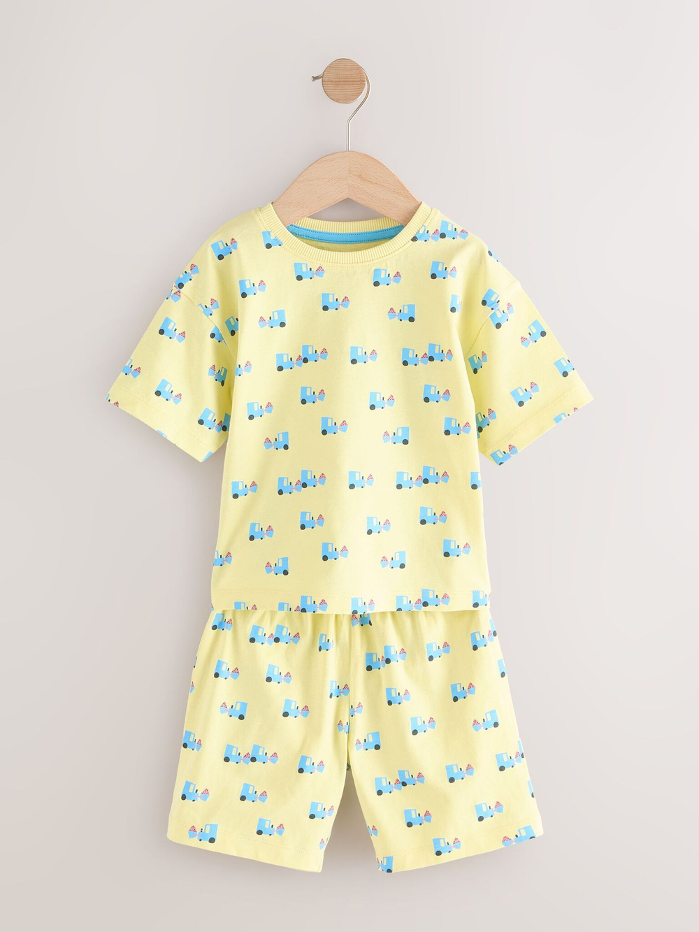 Пижама для мальчика Next AJ0-527, 3 шт., Желтый, Голубой, Розовый