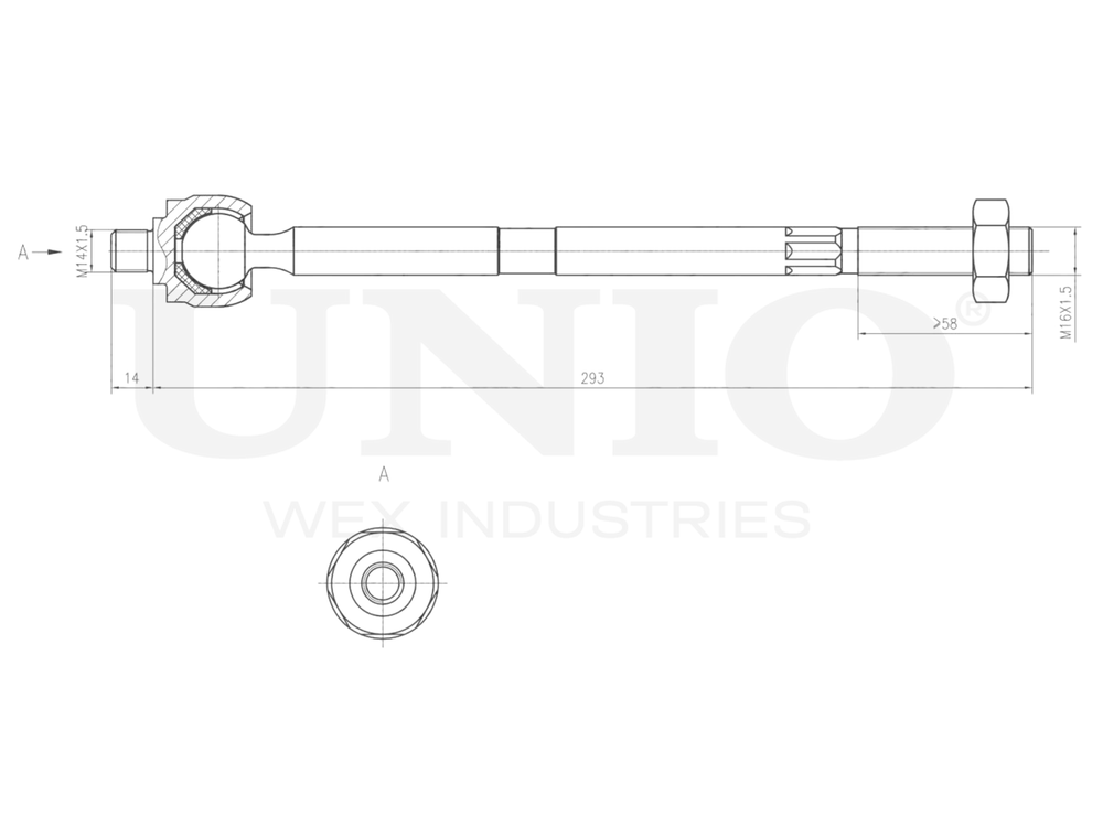 Тяга рулевая UNIO SSP-30074
