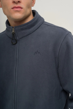 Толстовка КУЛЬТУРА "ZIP FLEECE", темно-серый