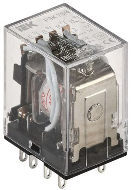 Реле РЭК 78-4 3А 24В AC IEK RRP20-4-03-024A
