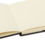 Скетчбук, слоновая кость 140 г/м2, 200х200 мм, 80 л., КОЖЗАМ, резинка, BRAUBERG ART CLASSIC, CROCO, коричневый, 116473