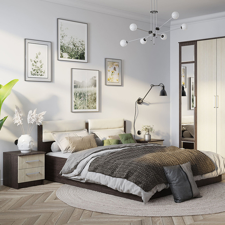 Кровать 1.6м NEW СТМ Фиеста