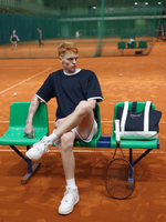 ОДЕЖДА ДЛЯ ТЕННИСА Мужская, Футболка BONIFIQUE CLASSIC T SHIRT .