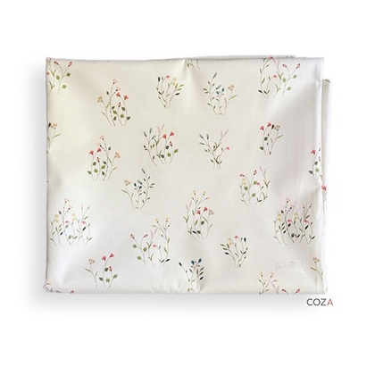 Скатерть COZA "Букетики" с водоотталкивающей пропиткой, 140х140 см