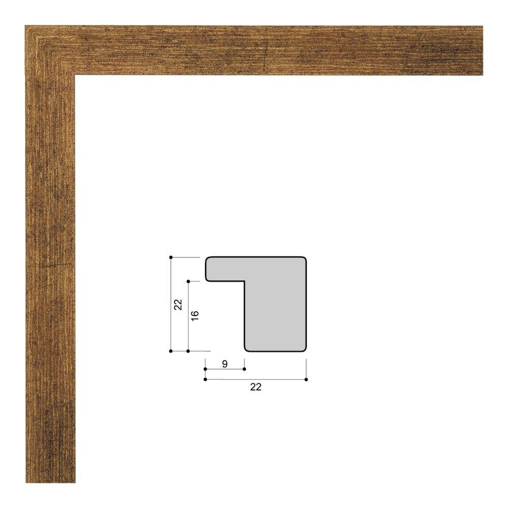 Фоторамка пластиковая 21х30 см, коричневая, фактура дерево, арт. 2130.628060