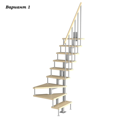 Модульная малогабаритная лестница Компакт 2025-2250