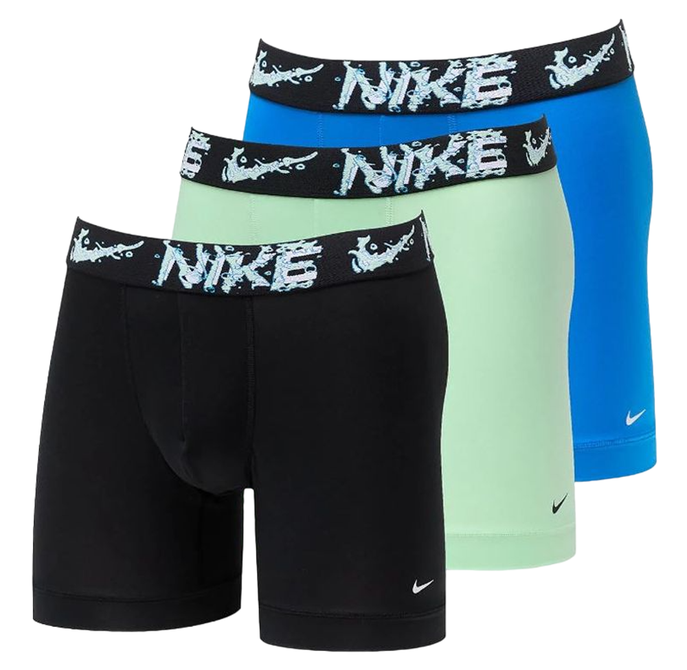 Мужские спортивные боксеры Nike Dri-Fit Essential Micro Boxer Brief 3P - blue/green/black