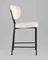 Стул барный Ханна иск.замша молочный