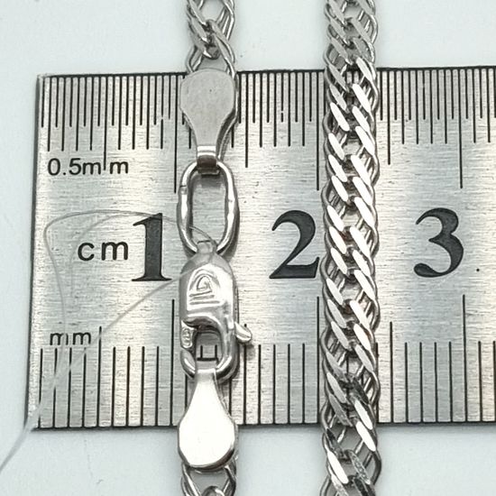 Цепочка. Тройной ромб 4 мм