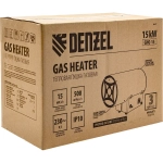 Газовая тепловая пушка GHG-15, 15 кВт, 500 м3/ч, пропан-бутан// DENZEL 96477