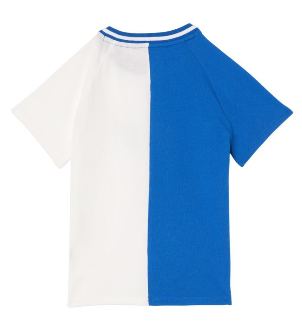 Детская теннисная футболка Lacoste Kids Sport x Daniil Medvedev Jersey T-Shirt - blue/white
