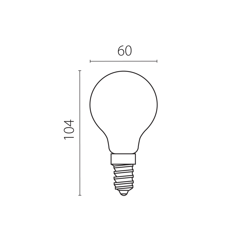 933004 Лампа энергосберегающая LED FILAMENT 220V A60 E27 8W=80W 810LM 360G CL 4000K 15000H