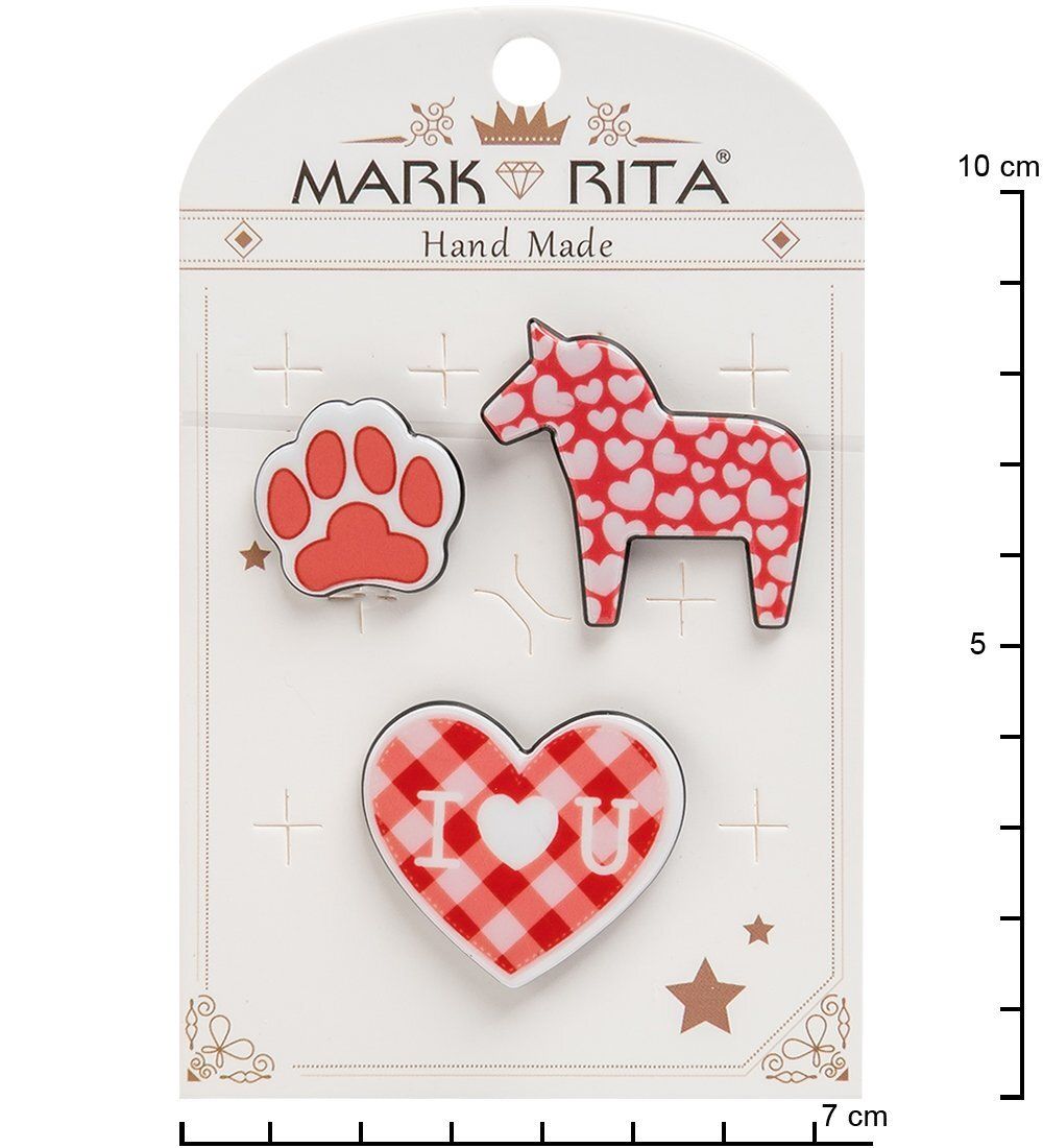 MR-106 Н-р брошей с цанговым зажимом бабочка «Любовь к животным» Mark Rita