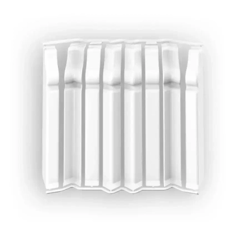 Накладки для плинтуса Идеал Дюра напольный фигурный 100мм 001 Белый (2 набора из 8 элементов) во флоупаке