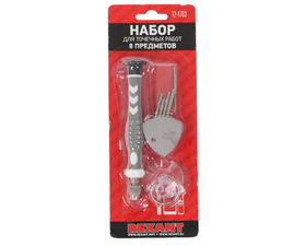 Набор инструментов Rexant 12-4763, для точных работ, биты и отвертка, зажимной держатель