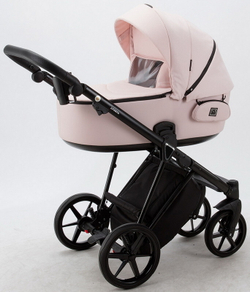 Детская коляска Adamex Porto 2 в 1 PO-PS26 (РОЗ.ТК+РОЗ.КОЖА)