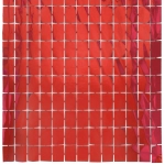 Занавес фольгированный «Прямоугольник» ш1м, в2м (глянец), рубин