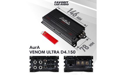 Компания Aura презентует новую линейку очень компактных усилителей Venom Ultra.