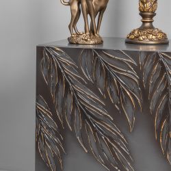 Тумба прикроватная Тропик Сканди Серый Голд левая