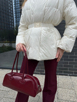 Пуховик Жасмин молочный