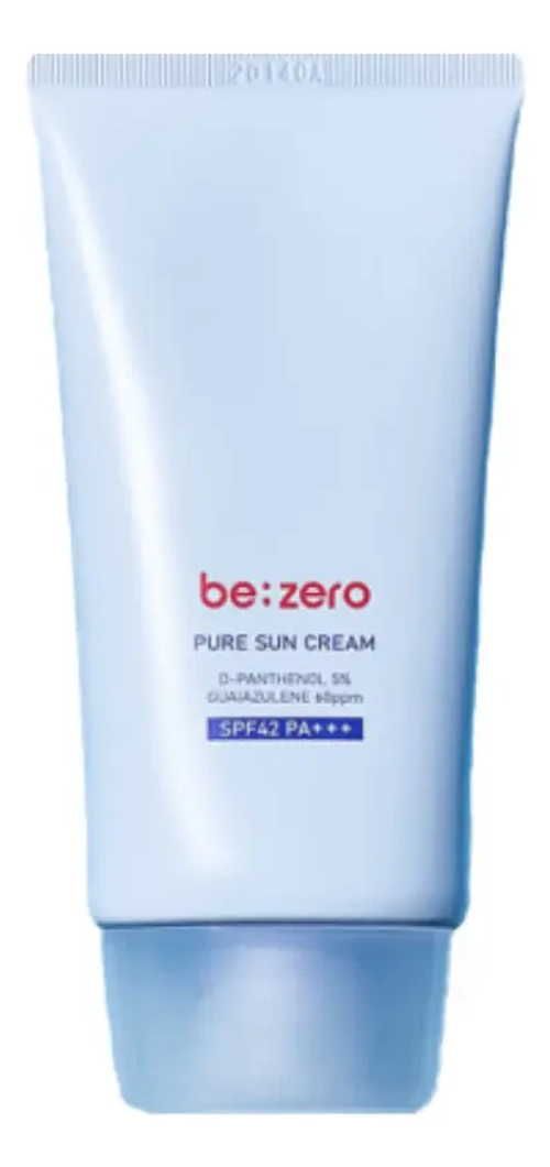 Derma Factory Солнцезащитный крем для лица с пантенолом и гвайазуленом - Be Zero Pure Sun Cream SPF42 РА+++, 80г