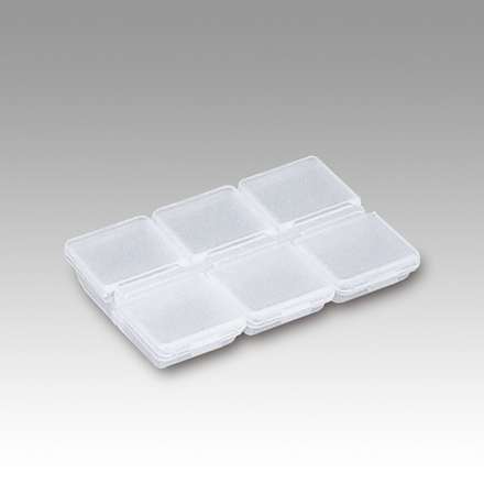 Коробка под приманки MEIHO FB-6 (WITH HEADER) CLEAR