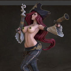 Miss Fortune with nsfw ver. - League of Legends