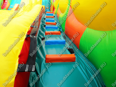 Батут-горка "Дракон 3" с шипами, два входа 10*5*8 м
