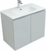 Тумба с раковиной Aquanet Алвита New 277528 80 серый