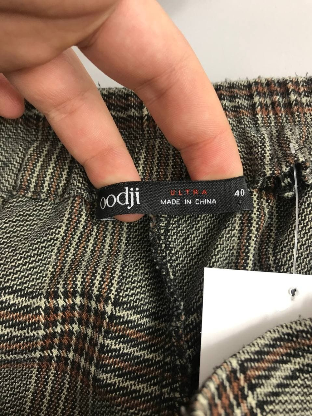 Брюки Oodji в крупную клетку 46 размер