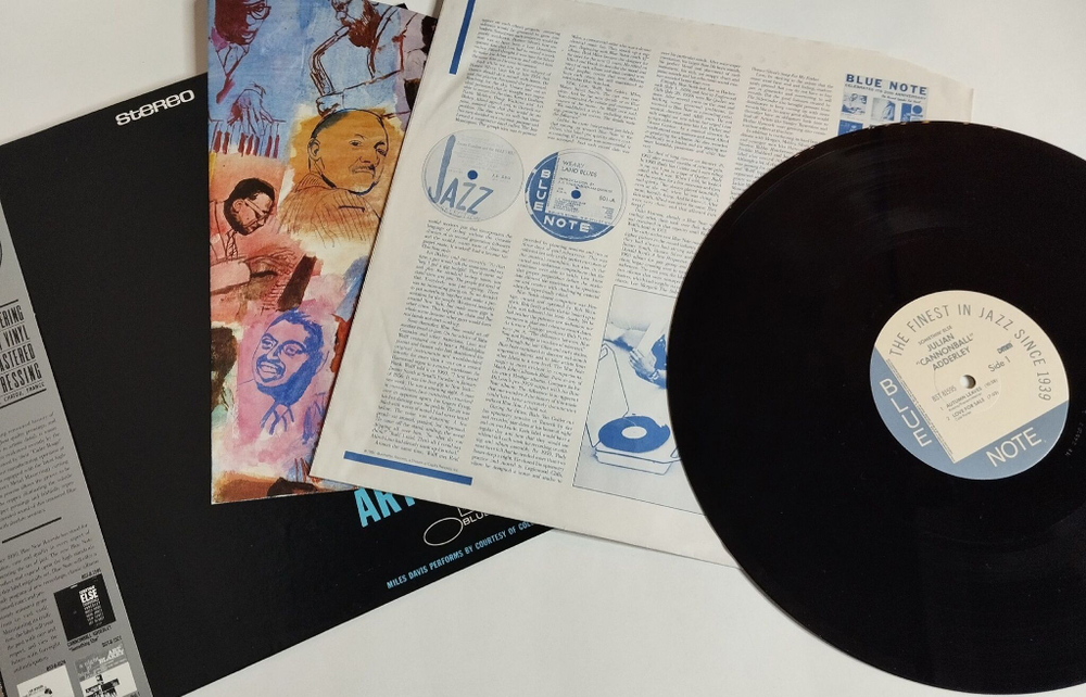 Винтажная виниловая пластинка LP Cannonball Adderley Somethin Else (France 1984) (Obi) (Poster)