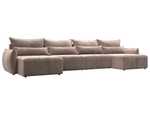 Диван П-образный Лига-051 НПБ Лонг ВЕЛЮР TOWER 05 бежевый