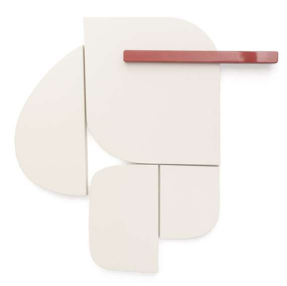 Стеновая панель Danei бело-красная 50x30 см